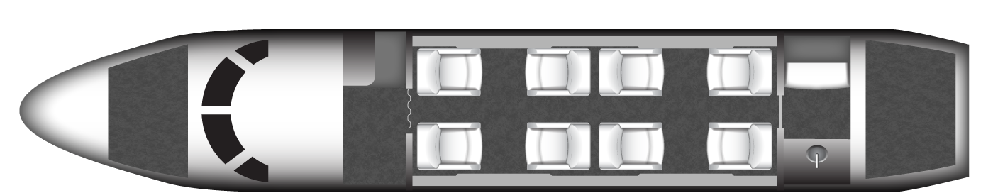 Challenger 300 - Cabin Layout