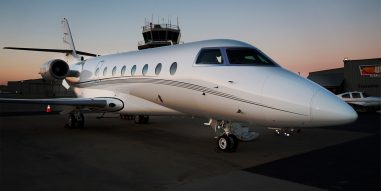 Interior of Gulfstream G200 Private Jet