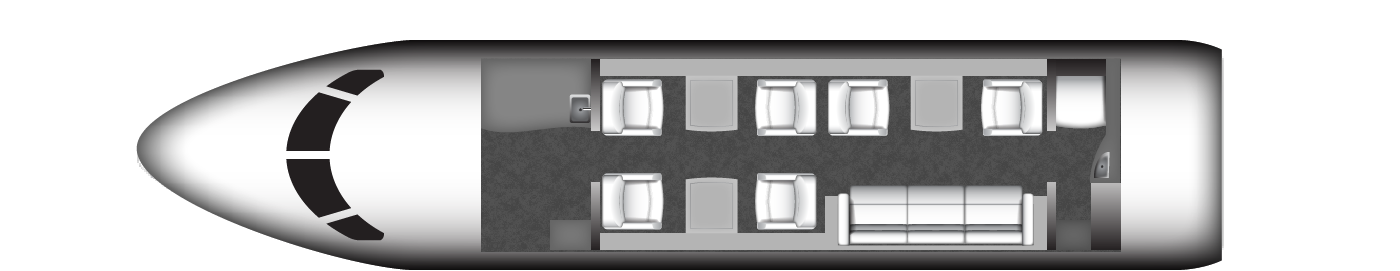 Gulfstream G200 - Aircraft layout