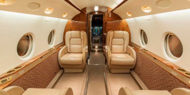 Interior of Gulfstream G200 Private Jet