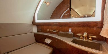 Interior of Gulfstream G200 Private Jet