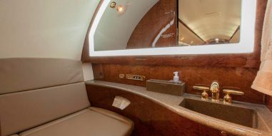 Interior of Gulfstream G200 lavatory