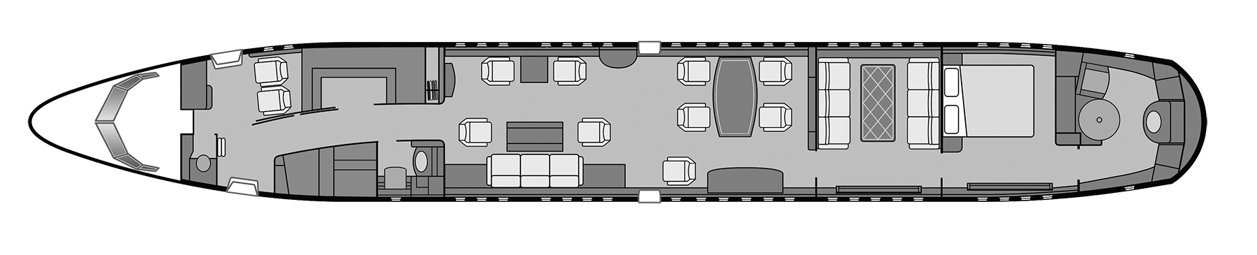 Boeing Business Jet - Cabin Layout
