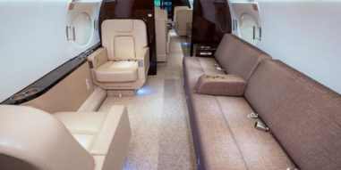 Gulfstream G550 Interior - chairs and couch