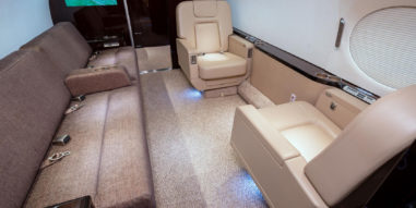 Gulfstream G550 Interior - chairs and couch