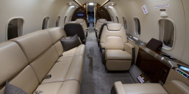 Challenger 350 Interior Couch and Chairs