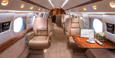 Gulfstream GV Interior facing aft