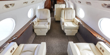 Gulfstream G550 - Interior facing aft
