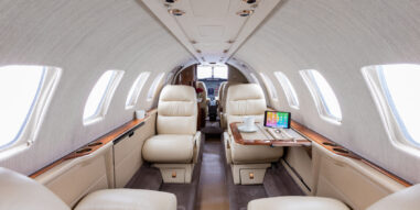 Citation Ultra Interior with tables