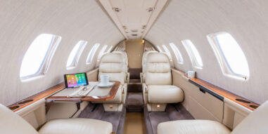 Citation Ultra Interior with tables